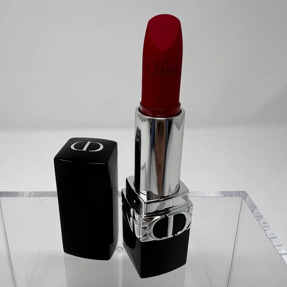 Dior Rouge Lipstick Limited Edition Matte 999 Christmas Red Seasonal - Picture 1 of 7